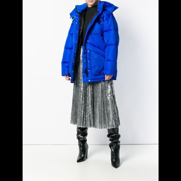 MSGM Pleated Sequin Midi Skirt - Picture 3 of 11